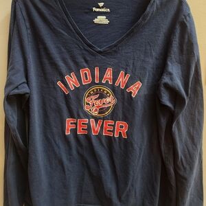 Fanatics Indiana Fever WOV-Neck Long Sleeve Shirt